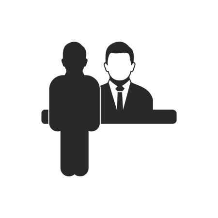 Customer Service Icon. Flat style vector EPS.のイラスト素材