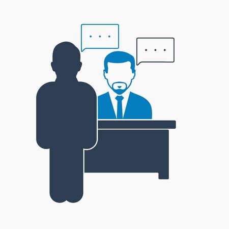 Customer service icon. Flat style vector EPS.のイラスト素材