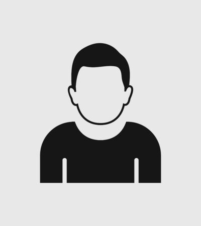 Man profile Icon on gray Backgroundのイラスト素材
