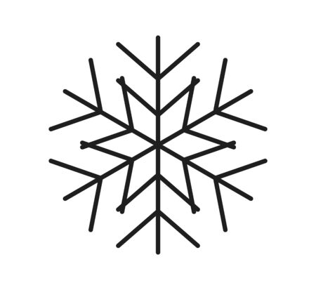 Snowflake icon. Flat style vector EPS.のイラスト素材