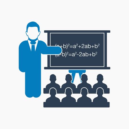 Teacher icon. Flat style vector EPS.のイラスト素材