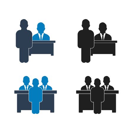 Customer Service Icon set. Flat style vector EPS.のイラスト素材