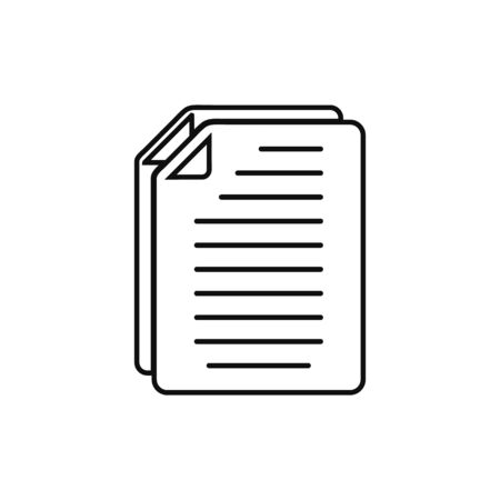 Document line iconのイラスト素材