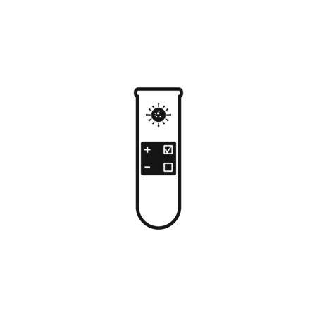 Coronavirus Lab Test Icon. Editable Vector Symbol Illustration.のイラスト素材