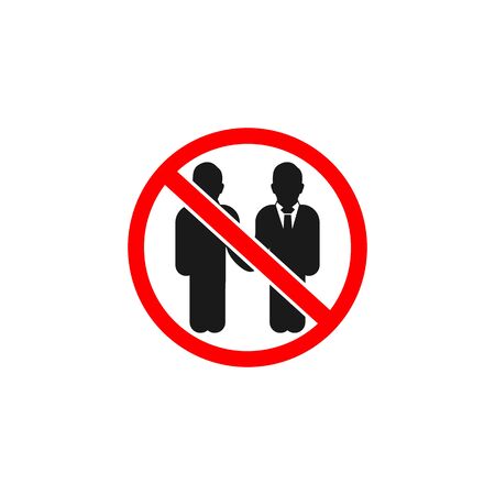 Avoid Connection, Contact Icon Vector  Illustration.のイラスト素材