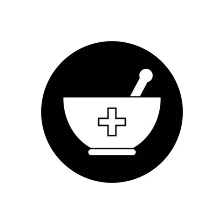 Pharmacy And Medicine Button Icon. Editable Vector EPS Symbol Illustration. のイラスト素材