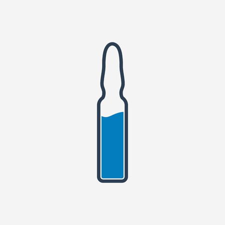 Medical vaccine ampoule icon. Editable Vector Symbol Illustration.のイラスト素材