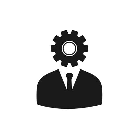 Technical Support Man Icon. Editable Vector Symbol Illustration.のイラスト素材