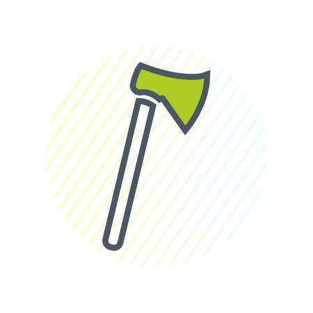Axe Line Icon. Editable Vector Symbol Illustration.