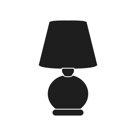 Table Lamp Icon. Editable Vector EPS Symbol Illustration.のイラスト素材