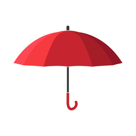 Umbrella Icon. Editable Flat Vector Illustration.のイラスト素材