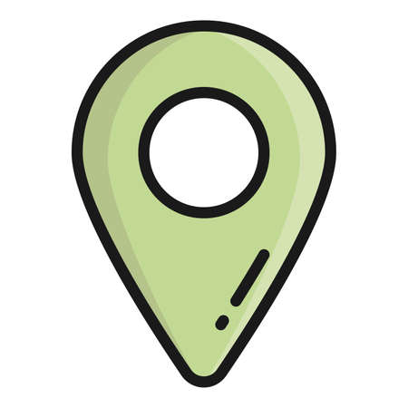 location pin vector icon, school and education iconのイラスト素材