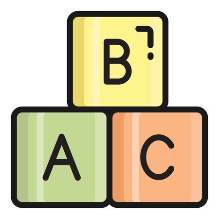 alphabetic vector icon, school and education iconのイラスト素材
