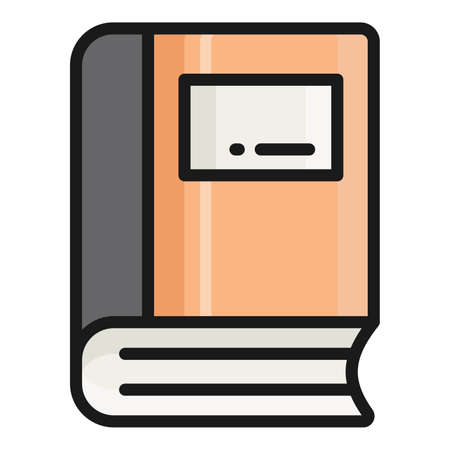 dictionary vector icon, school and education iconのイラスト素材