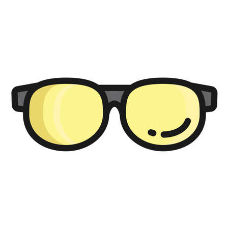 glasses vector icon, school and education iconのイラスト素材
