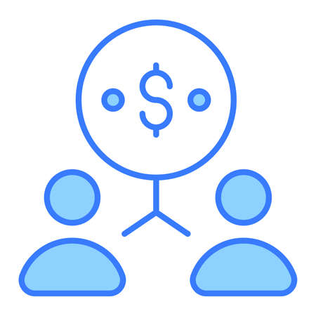 contribution Finance Related Vector Line Icon. Editable Stroke Pixel Perfect.のイラスト素材