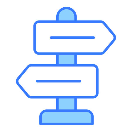 guidepost Finance Related Vector Line Icon. Editable Stroke Pixel Perfect.のイラスト素材