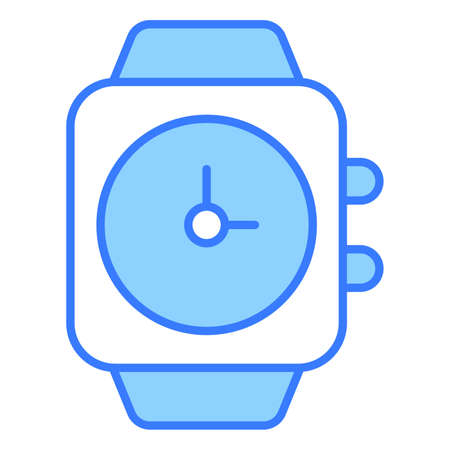 smart watch Finance Related Vector Line Icon. Editable Stroke Pixel Perfect.のイラスト素材