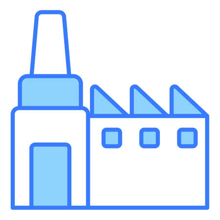 factory Finance Related Vector Line Icon. Editable Stroke Pixel Perfect.のイラスト素材