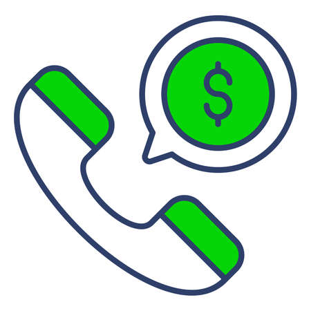 financial call Finance Related Vector Line Icon. Editable Stroke Pixel Perfect.のイラスト素材