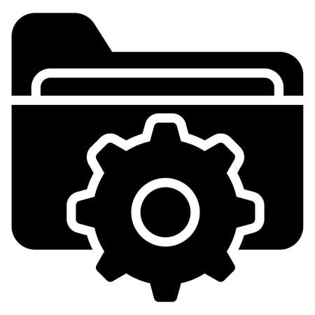 folder management Finance Related Vector Line Icon. Editable Stroke Pixel Perfect.のイラスト素材