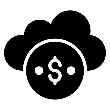 cloud banking Finance Related Vector Line Icon. Editable Stroke Pixel Perfect.のイラスト素材