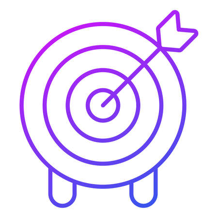 target Finance Related Vector Line Icon. Editable Stroke Pixel Perfect.のイラスト素材