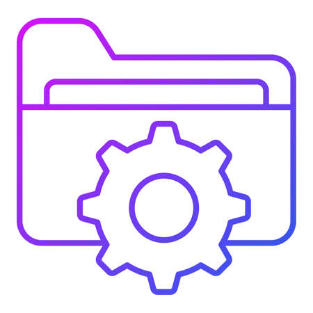 folder management Finance Related Vector Line Icon. Editable Stroke Pixel Perfect.のイラスト素材