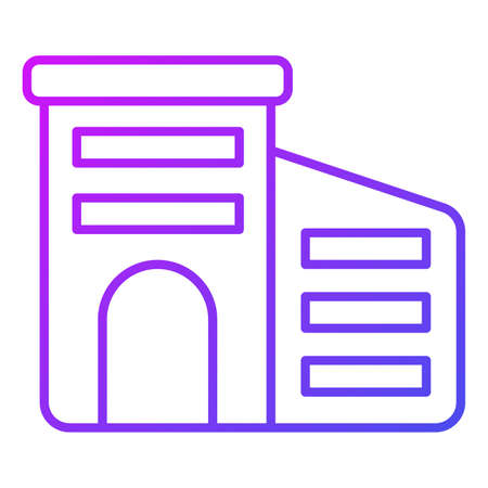 building Finance Related Vector Line Icon. Editable Stroke Pixel Perfect.のイラスト素材