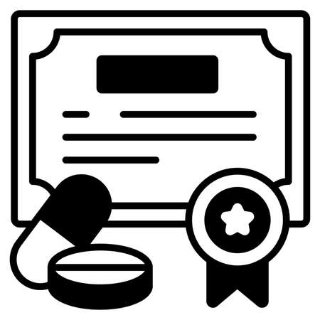 medical certificate Modern concepts design, vector illustrationのイラスト素材