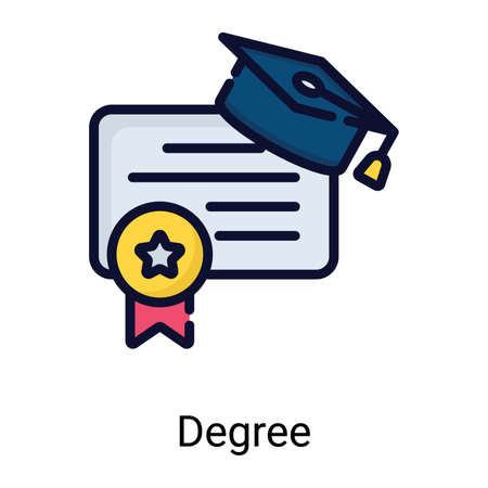 degree color line icon isolated on white backgroundのイラスト素材