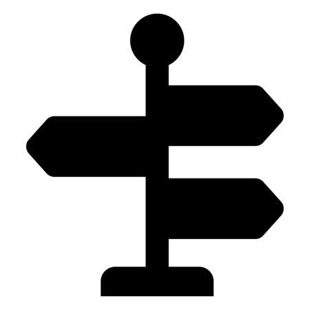 sign board vector icon glyph style for Web and Mobile.のイラスト素材