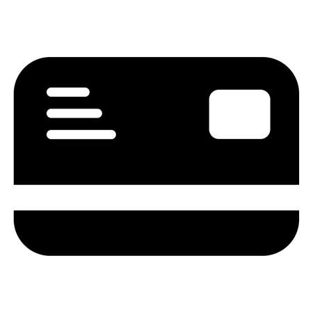 ATM card vector icon glyph style for Web and Mobile.のイラスト素材