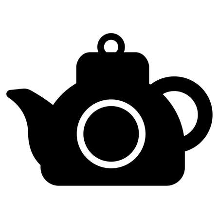 teapot vector icon glyph style for Web and Mobile.のイラスト素材