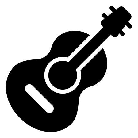 guitar vector icon glyph style for Web and Mobile.のイラスト素材