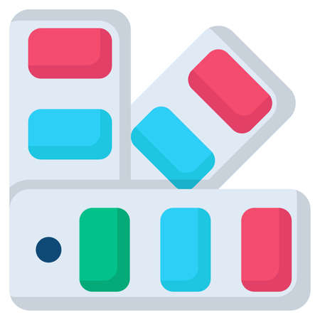 colors flat icon , photography and digital art flat vector designのイラスト素材