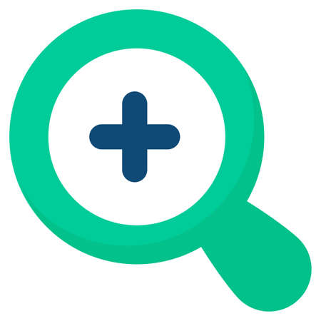 zoom in flat icon , photography and digital art flat vector designのイラスト素材