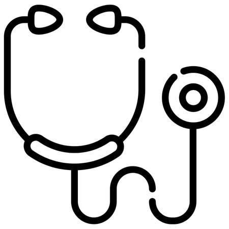 stethoscope, medical equipment icon, healthcare and medical icon.のイラスト素材