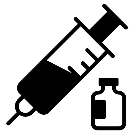 vaccine, injection icon, healthcare and medical icon.のイラスト素材