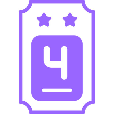 ticket, pass purple line icon, vector design usa independence day icon.のイラスト素材