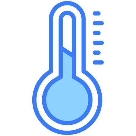 temperature icon, Christmas and celebrations. Outline symbol collection. Editable vector Design