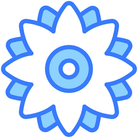 flower icon, Christmas and celebrations. Outline symbol collection. Editable vector Designのイラスト素材