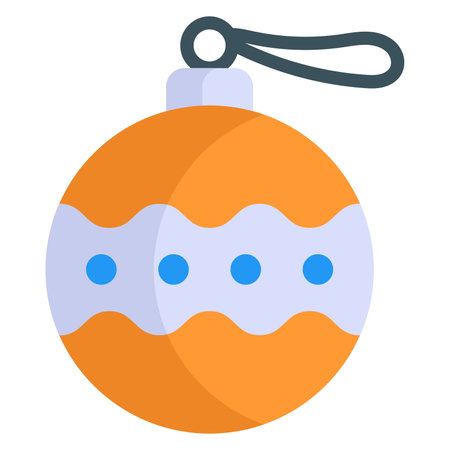 Ornament icon, Christmas and celebrations. flat symbol collection. Editable vector Designのイラスト素材