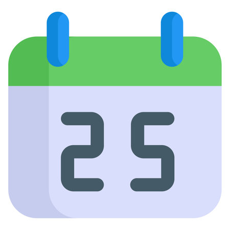 calendar icon, Christmas and celebrations. flat symbol collection. Editable vector Designのイラスト素材