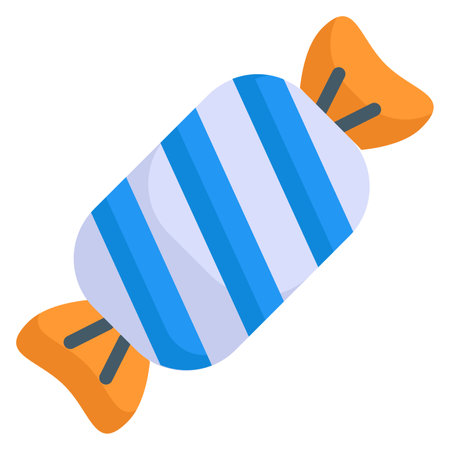 Candy icon, Christmas and celebrations. flat symbol collection. Editable vector Designのイラスト素材