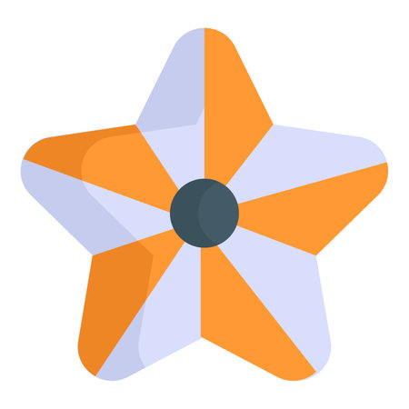 Star icon, Christmas and celebrations. flat symbol collection. Editable vector Designのイラスト素材