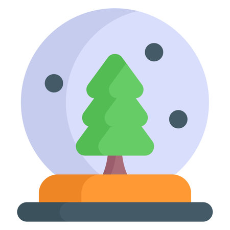 Christmas Globe icon, Christmas and celebrations. flat symbol collection. Editable vector Designのイラスト素材