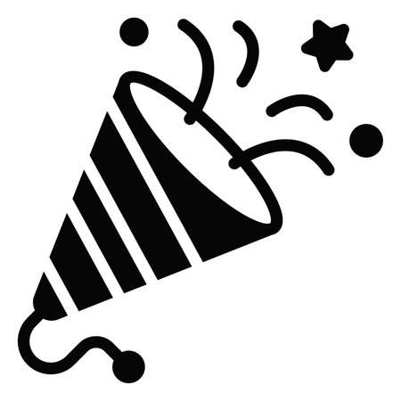 Fireworks icon, Christmas and celebrations. Glyph symbol collection. Editable vector Designのイラスト素材