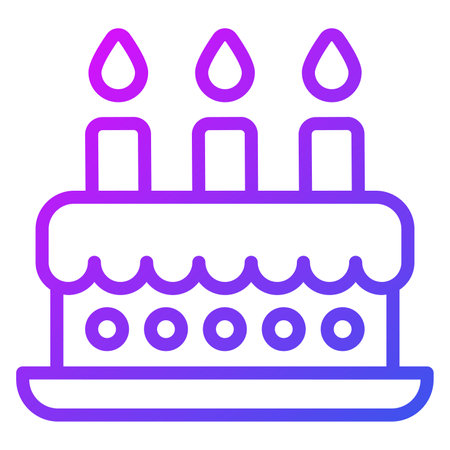 cake line icon, Christmas and celebrations. Outline symbol collection. Editable vector Design