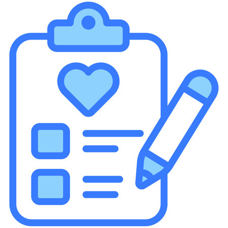 Wishlist Blue Outline icon, Shopping and Discount Sale icon.のイラスト素材